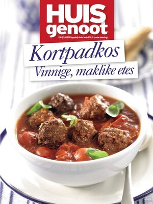 cover image of Huisgenoot Kortpadkos